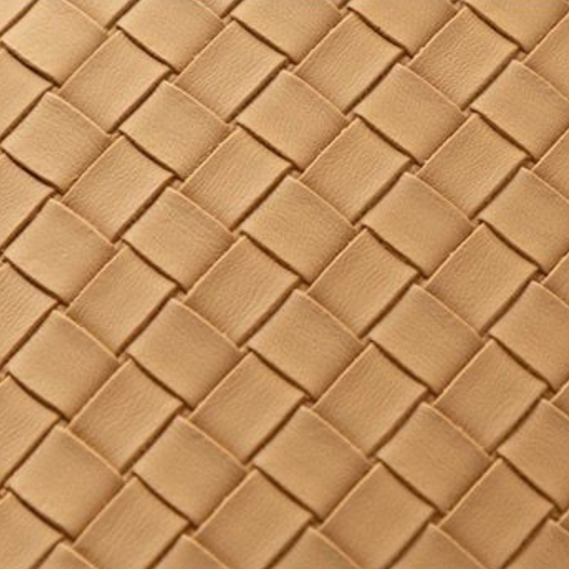 Porte-boîte à mouchoirs en cuir tressé