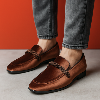 Mocassins en velours Monte Carlo