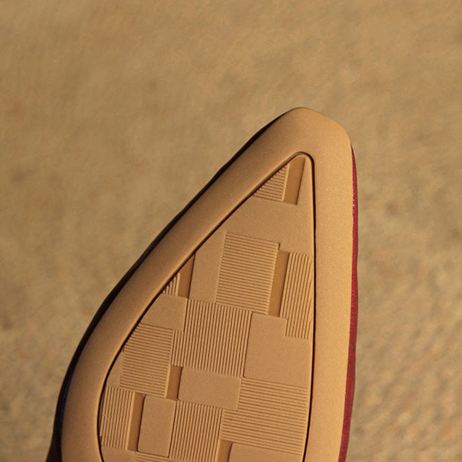 Escarpins à bride arrière Amélie en cuir véritable