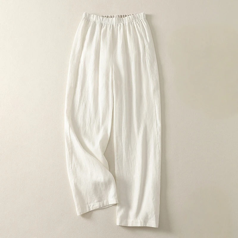 PANTALONS EN LIN VICTORIA