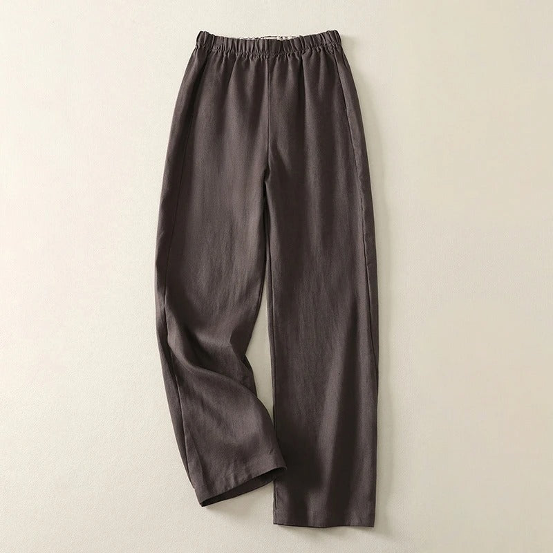 PANTALONS EN LIN VICTORIA